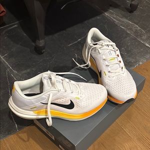 Nike White and Yellow Athletic Shoes